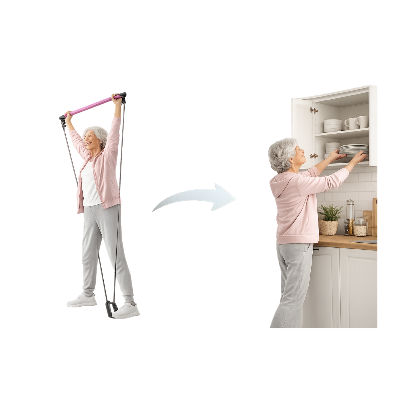 Barra pilates multifuncional